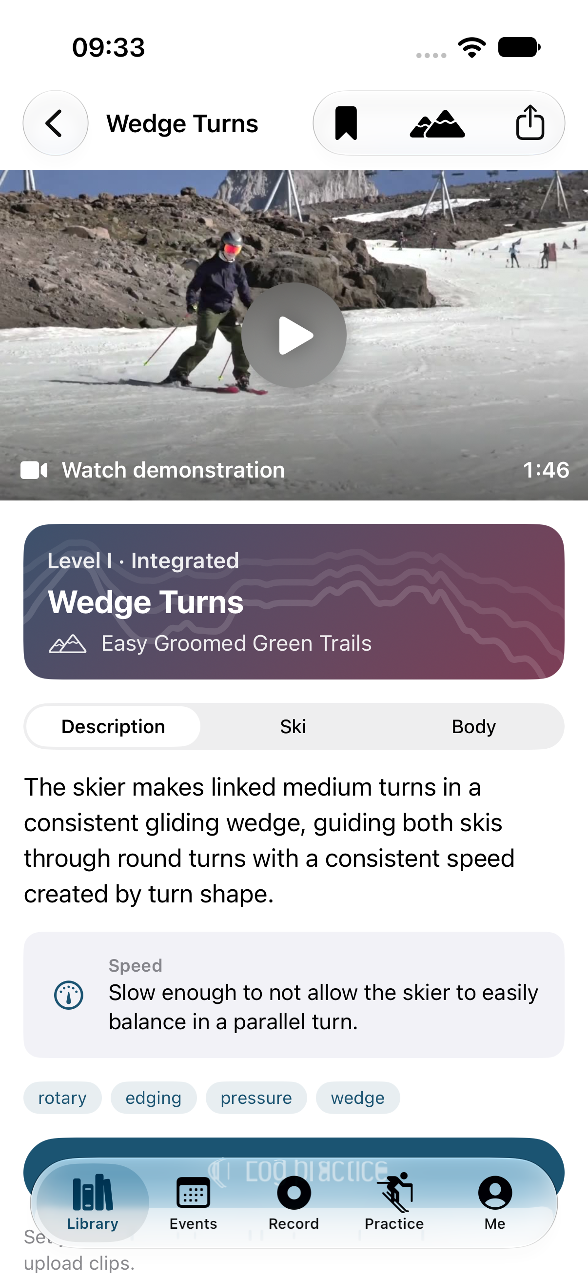 An activity in Snowcraft with its demonstration video and description